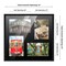Black Finish Collage Frame - Black Mat, 20 Frame Sizes to Choose From, UV Acrylic, Wall Hanging Hardware, Vertical or Horizontal Display